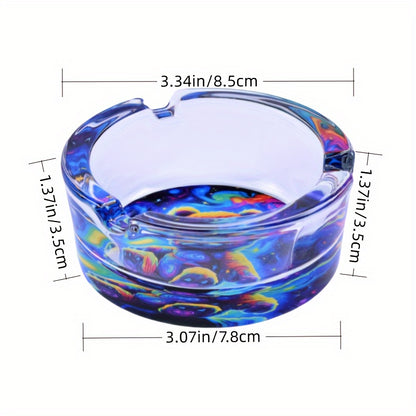 Cute Bear Glass Ashtray – Colourful, Fancy, Stylish, Compact, Fun