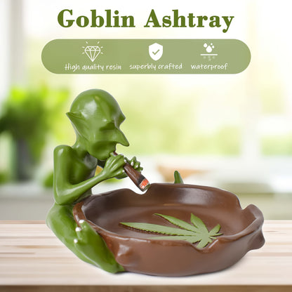 Unique Goblin-Themed Resin Ashtray - Perfect for Home Decor & Gifts, Durable & Easy to Clean, Christmas Gift, Patio Decor, Cool Ashtrays