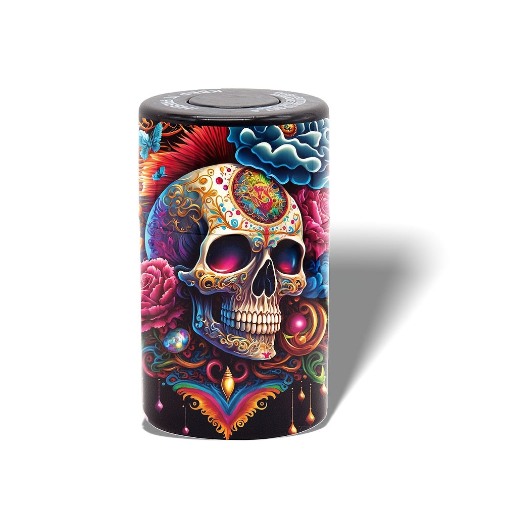 OdorLock Airtight Stash Jar – Skull Edition