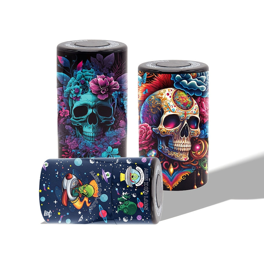 OdorLock Airtight Stash Jar – Skull Edition