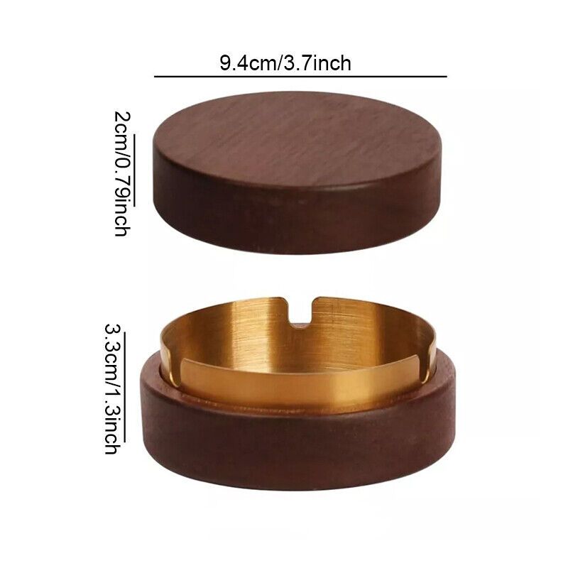 Handcrafted Wooden Ashtray – Elegant Design, Durable, Windproof, Premium Quality