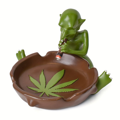 Unique Goblin-Themed Resin Ashtray - Perfect for Home Decor & Gifts, Durable & Easy to Clean, Christmas Gift, Patio Decor, Cool Ashtrays