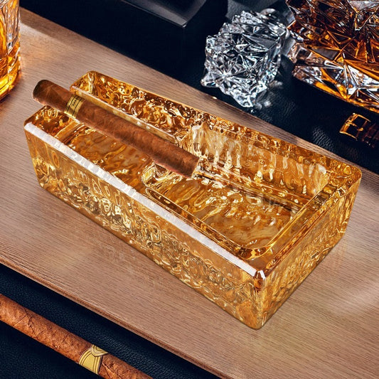 Household Thickening Crystal Glass Cigar Ashtray