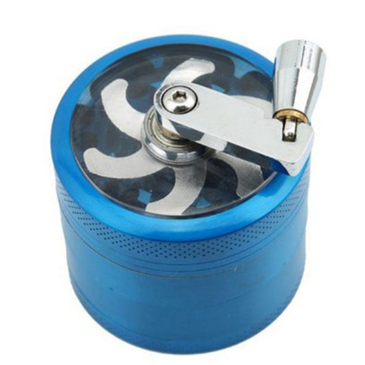 Zinc Alloy Smoke Crusher Metal Grinder With Handle