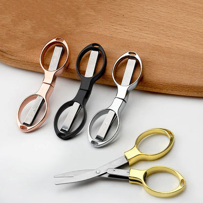 PocketTrim Mini Scissors – Foldable Carbon Steel