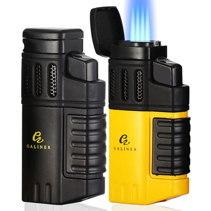 GALINER Luxury Torch Lighter with Four Jet Flames