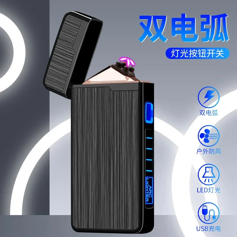 Plasma Dual ARC Lighter – USB Rechargeable Windproof