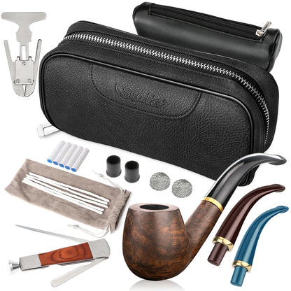 TobaccoPipe Elite Case – Stylish PU Leather Holder