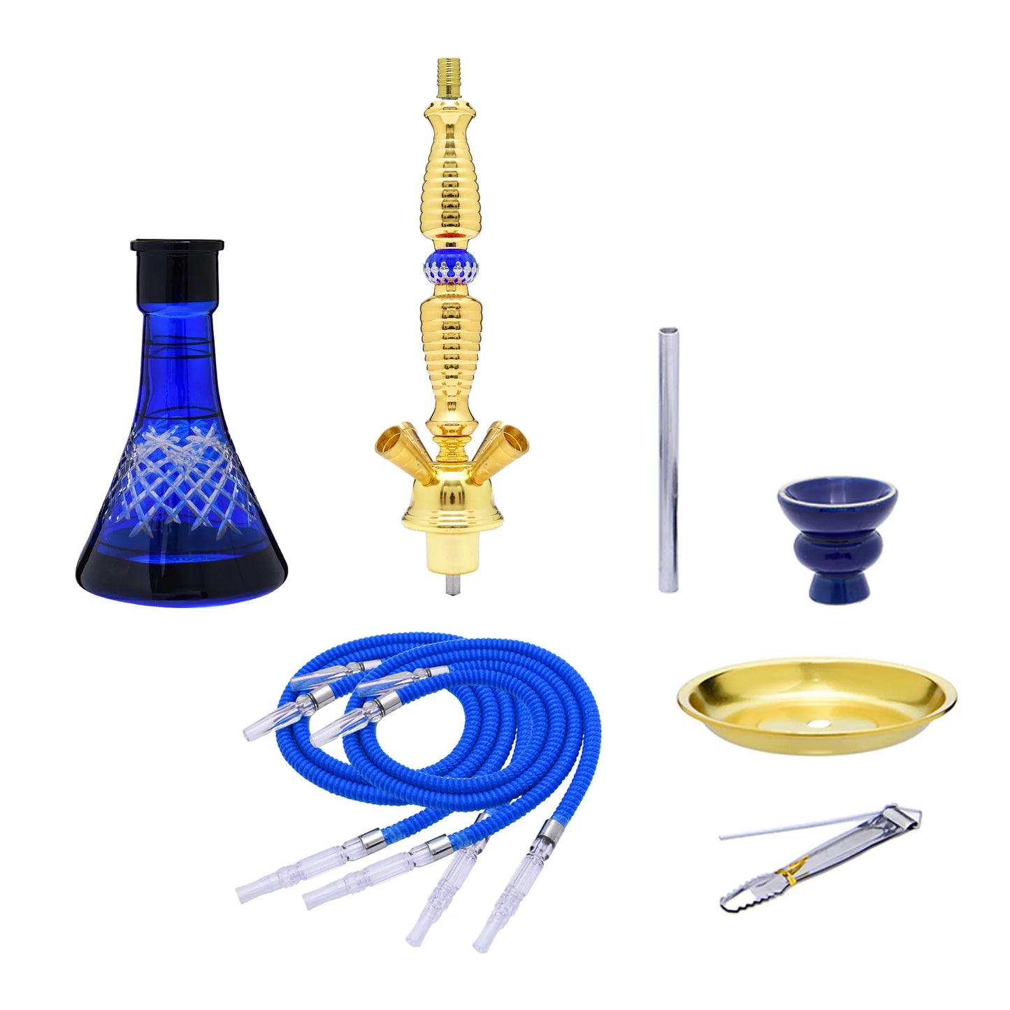 DEJAYA Ultimate Glass Narguile Hookah Set