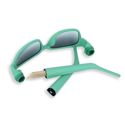 Stealth Smoke Sunglasses with Hidden Storage