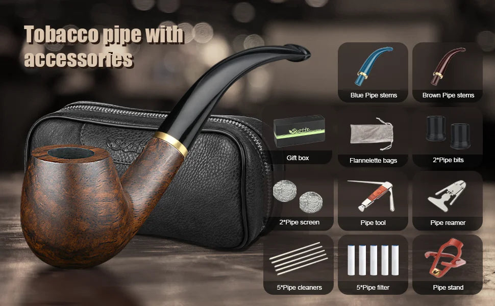 TobaccoPipe Elite Case – Stylish PU Leather Holder