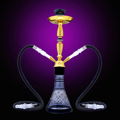 DEJAYA Ultimate Glass Narguile Hookah Set