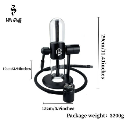 WEPUFF Rotating Glass Gravity Shisha Kit