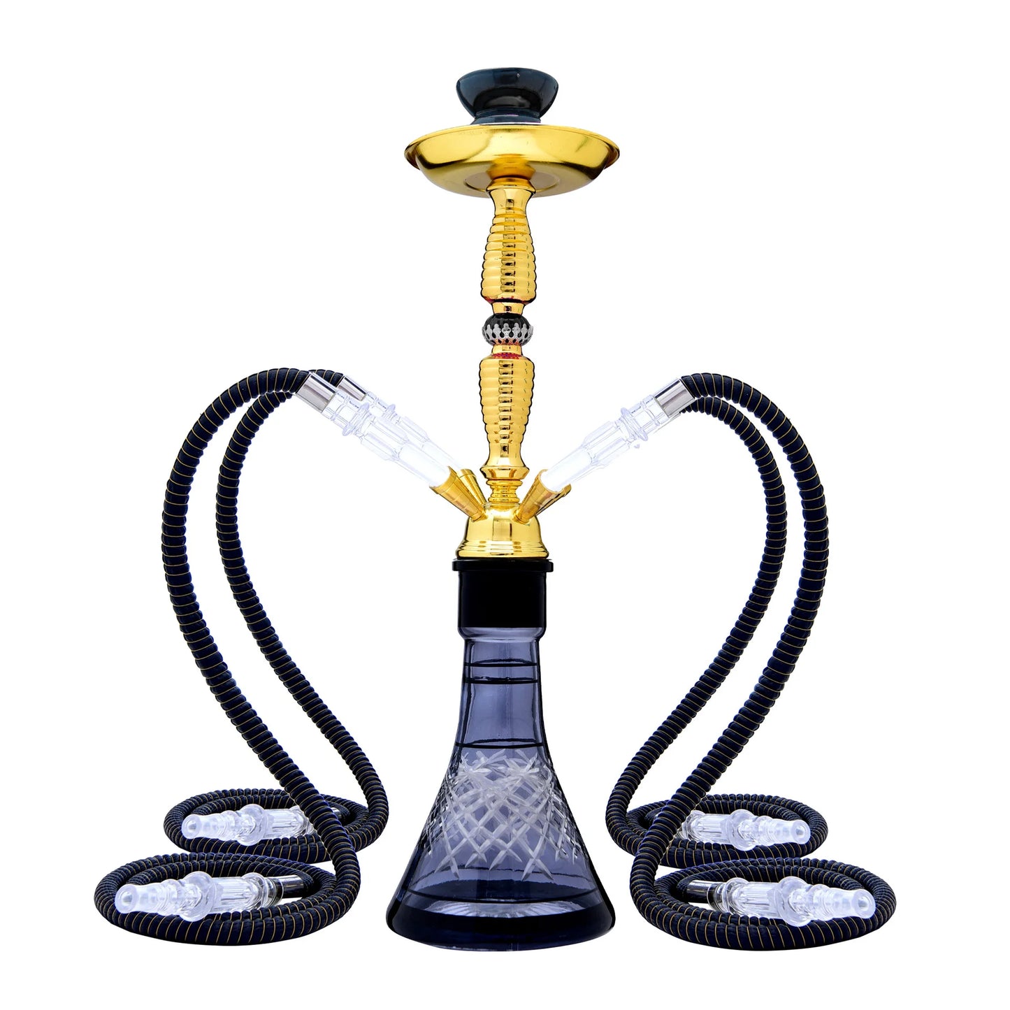 DEJAYA Ultimate Glass Narguile Hookah Set