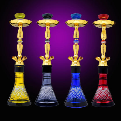 DEJAYA Ultimate Glass Narguile Hookah Set