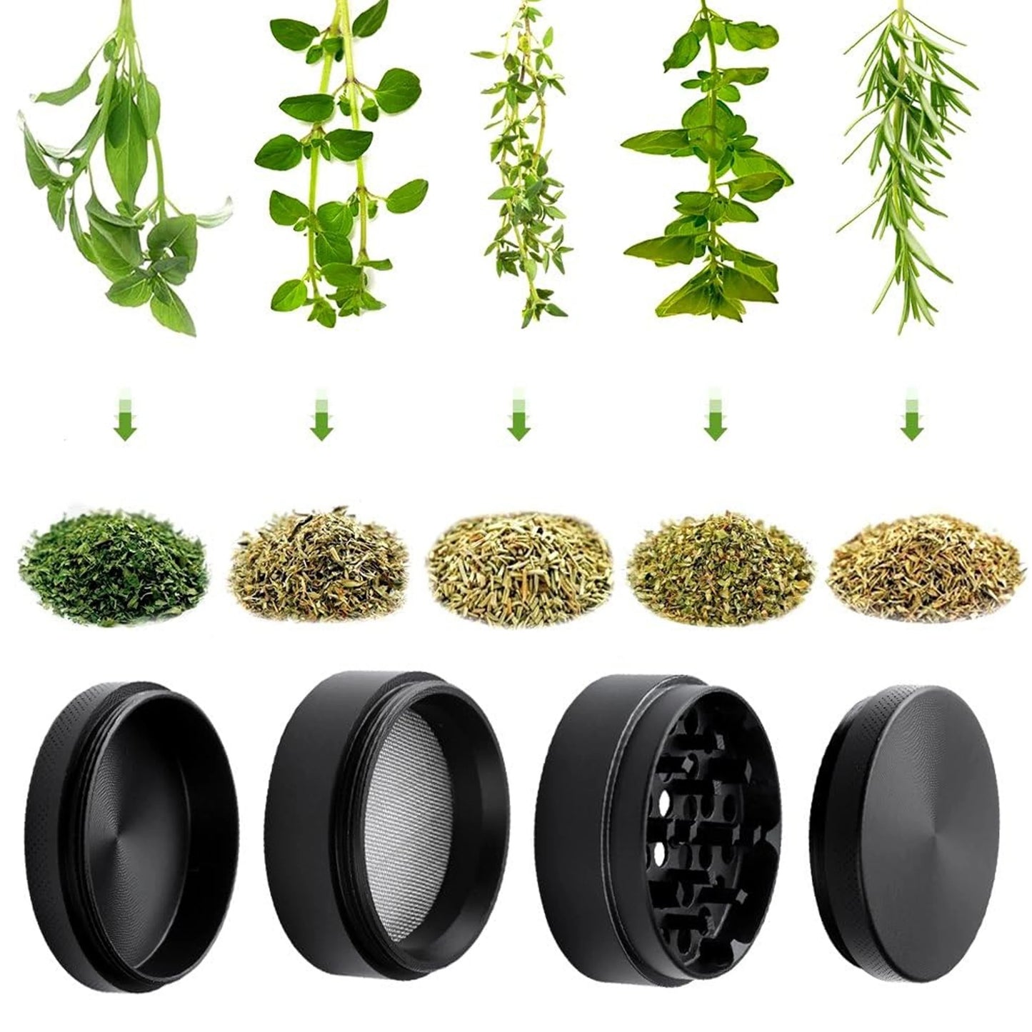 GrindView 5 - Herb Grinder, 5 layers, robust