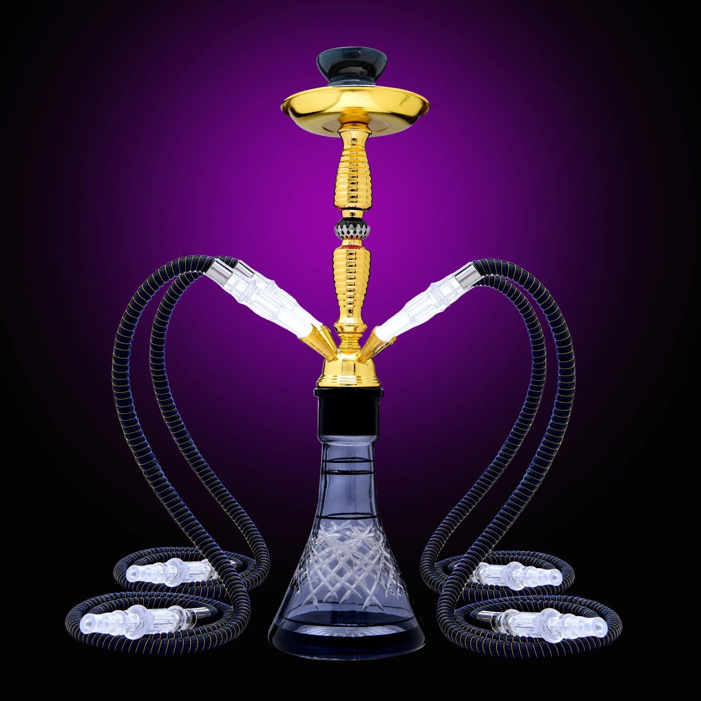 DEJAYA Ultimate Glass Narguile Hookah Set