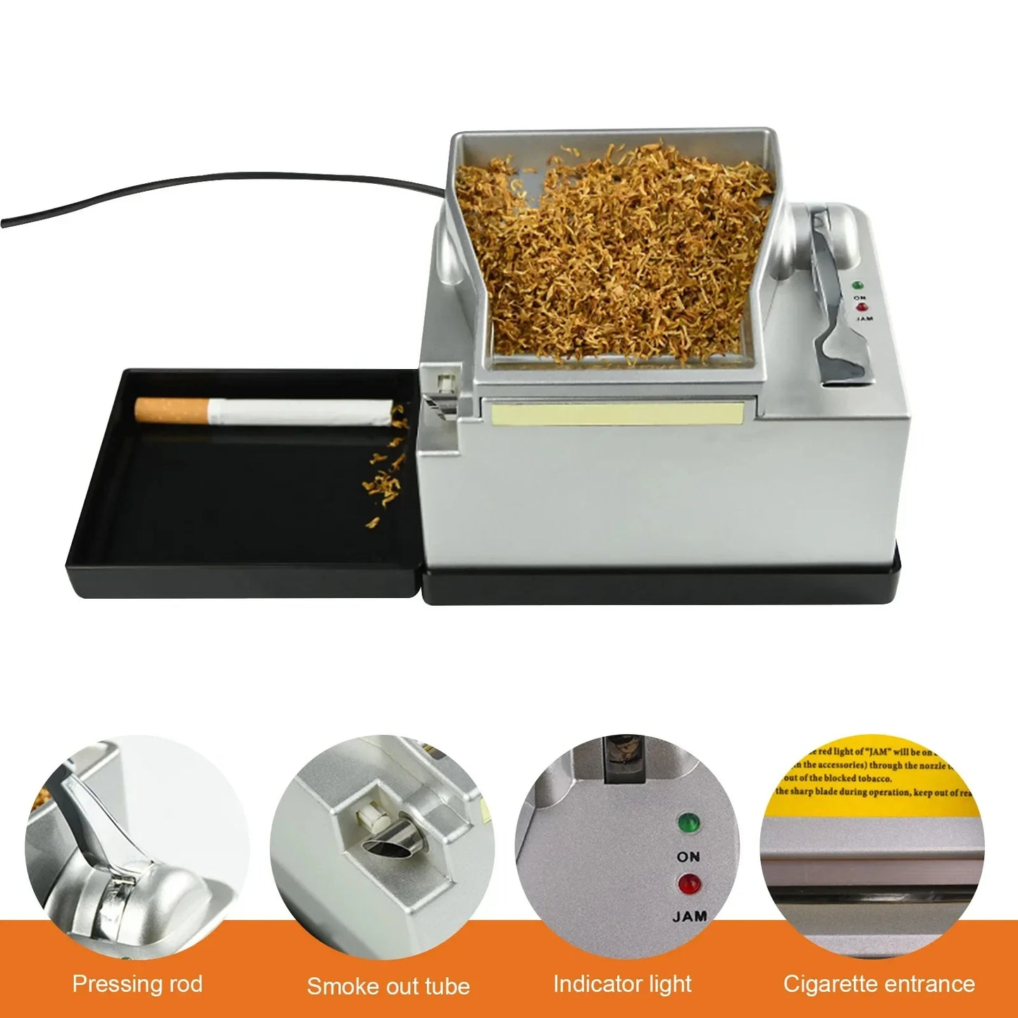 SmokeMaster Electric Roller - Automatic Tobacco Roller Machine