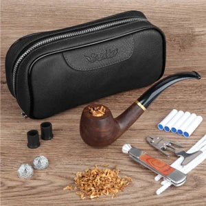 TobaccoPipe Elite Case – Stylish PU Leather Holder