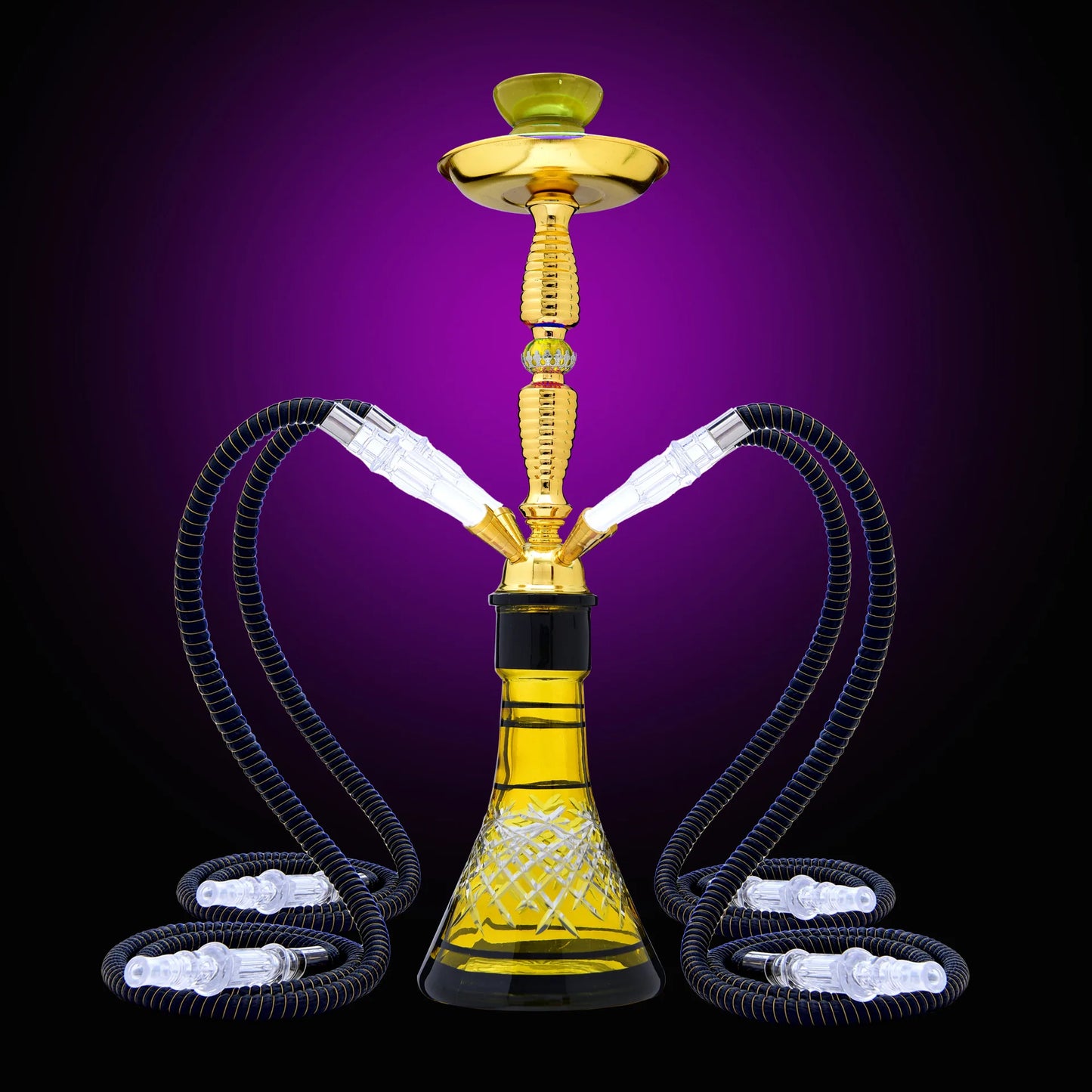 DEJAYA Ultimate Glass Narguile Hookah Set