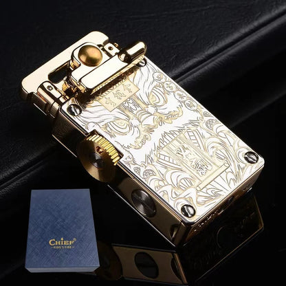 CHIEF Mechanical Luxury Lighter – Personalized Ignite Masterpiece