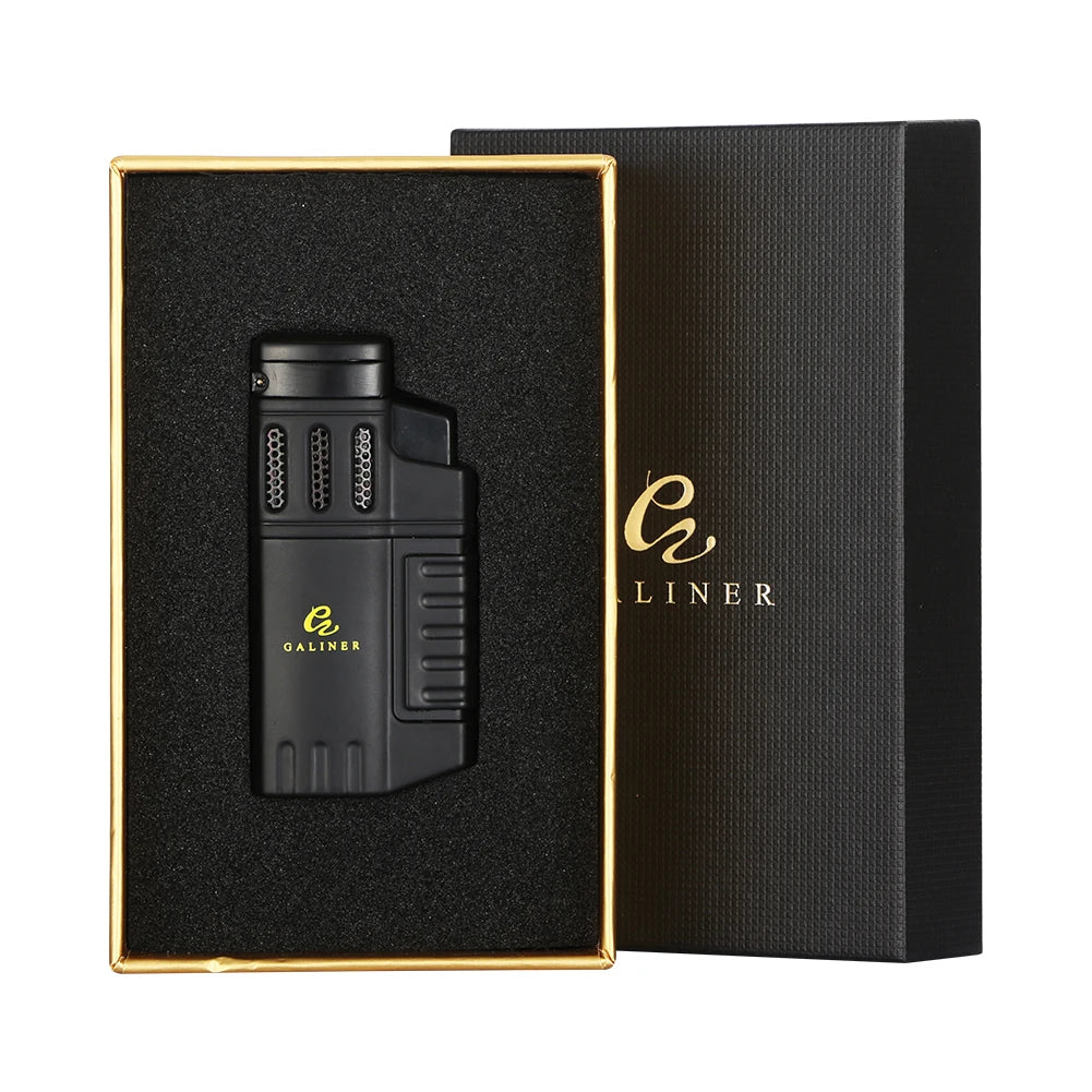 GALINER Luxury Torch Lighter with Four Jet Flames