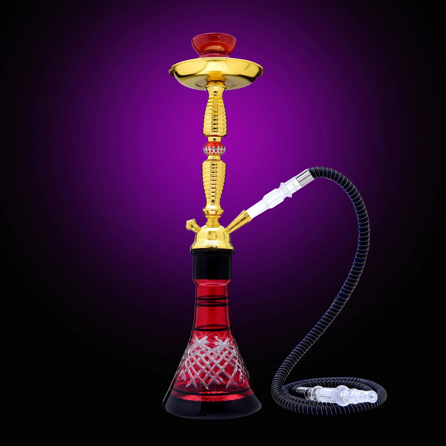 DEJAYA Ultimate Glass Narguile Hookah Set