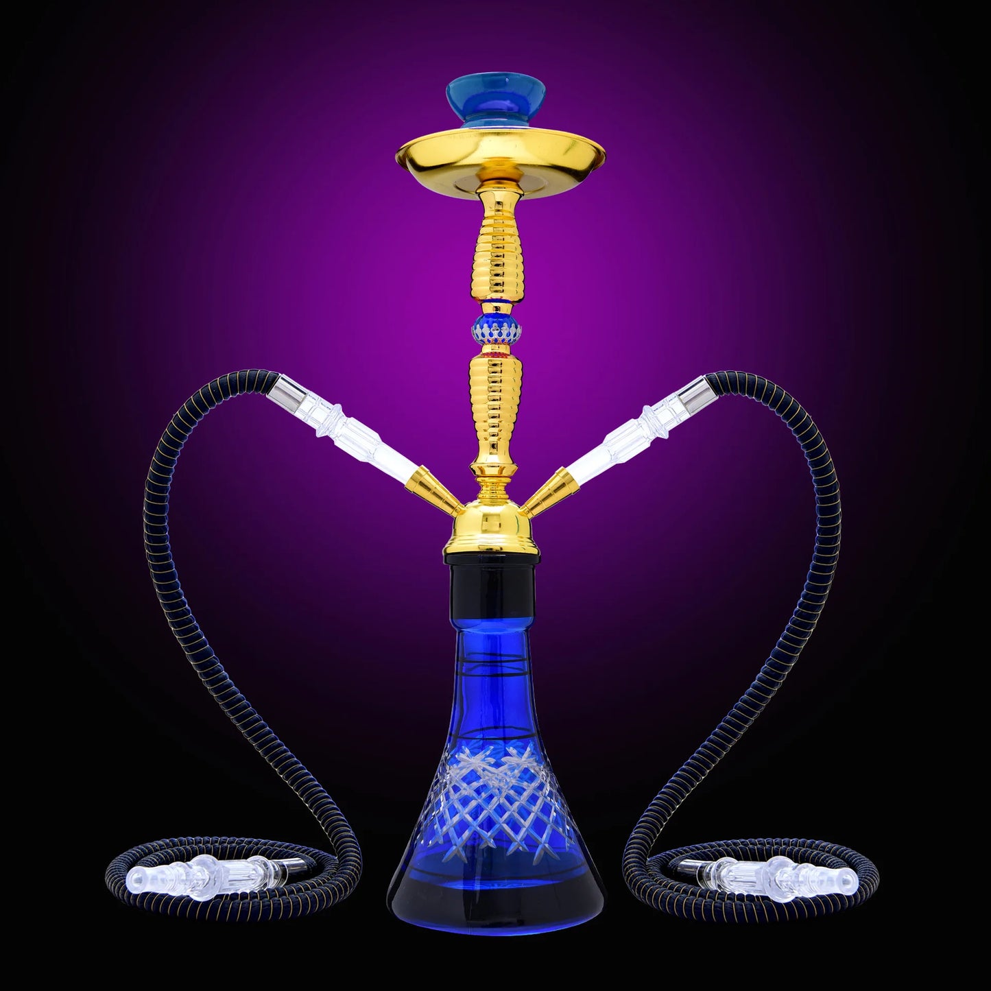 DEJAYA Ultimate Glass Narguile Hookah Set