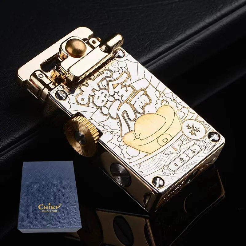 CHIEF Mechanical Luxury Lighter – Personalized Ignite Masterpiece