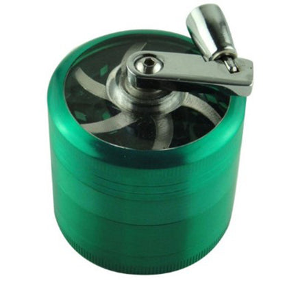 Zinc Alloy Smoke Crusher Metal Grinder With Handle