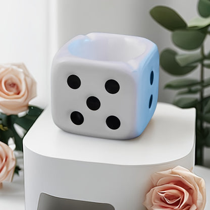 Vibrant Dice Ceramic Ashtray – Fun, Decorative, Compact, Stylish, Playful