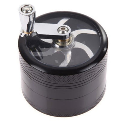 Zinc Alloy Smoke Crusher Metal Grinder With Handle