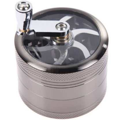 Zinc Alloy Smoke Crusher Metal Grinder With Handle