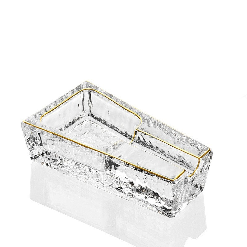 Household Thickening Crystal Glass Cigar Ashtray