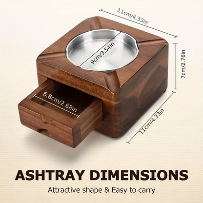 Elite Wooden Cigar Ashtray – Elegant, Durable, Practical, Stylish, Classic, Timeless