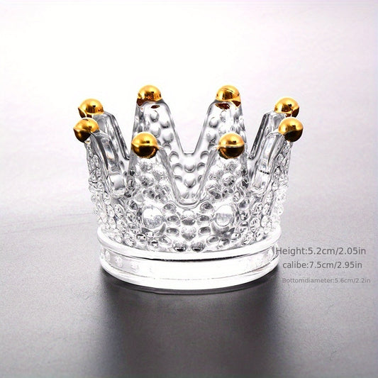 Royal Crown Crystal Ashtray – Elegant, Luxurious, Timeless, Decorative, Chic